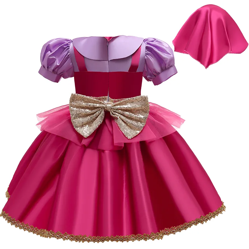 Vestidos de bebê vermelho com capuz, vestido infantil de natal roupas noturnas d0702