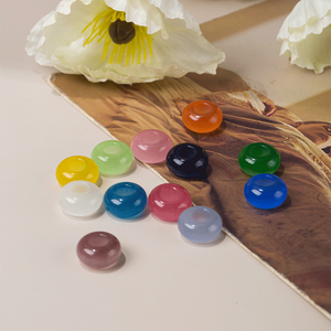 Manik-manik Abacus mata kucing warna-warni 6mm Aksesori Perhiasan lubang besar 14*8mm manik longgar batu permata lubang besar Rondelle untuk perhiasan - Product Image 5