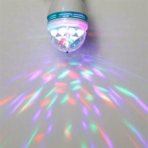 Ampoules LED rotatives haute puissance 3W, E27, lampes pour Bar de mariage, effet lumineux et coloré, boule de Disco - Product Image 5
