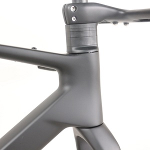 Cadre de vélo de gravier en carbone 2026 pour pneus 700X57C, compatible freins à disque Flat Mount, référence GR257, avec boîtier de pédalier fileté T47 et patte de dérailleur UDH - Product Image 2