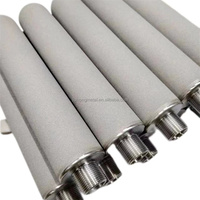 Filtration d'air 0.2 0.25 0.5 1 2 5 10 micron en acier inoxydable 316 diffuseur de gaz poreux fritté ss sparger