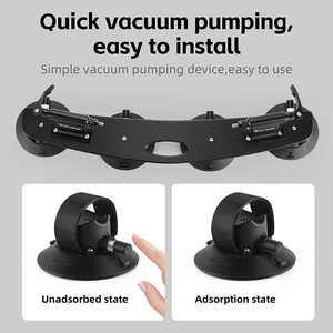 Portabicchieri per bici ovest con borsa portaoggetti in lega di alluminio a ventosa tetto portabiciclette portabiciclette da tetto portabiciclette - Product Image 3