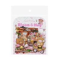 Autocollants personnalisés pour diorama d'animaux de compagnie, série Cute Paw Street, thème animalier de style japonais, en matériau PET pour la décoration de journaux