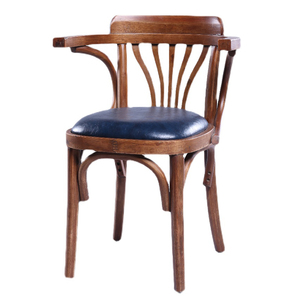 Bộ bàn ghế nhà hàng kiểu Mỹ cổ điển, phong cách vintage, bàn ăn gỗ và ghế cafe, bộ ghế gỗ nguyên khối - Product Image 5