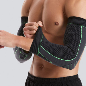 Mezcla elástica transpirable Codo grueso Brace Mangas de compresión de brazo largo para tendinitis - Product Image 3