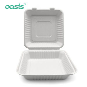 Contenitore per Alimenti USA e Getta Oasis 1500ml 9 Pollici in Bagassa 100% Biodegradabile e Compostabile - Product Image 2