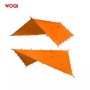 Bâche imperméable Woqi 300x300 cm, orange, carrée, pour camping en plein air, auvent léger en polyester, couverture de tente - Product Image 2