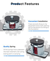 HVAC Quadratischer Aluminium-Federungsdämpfer für Standventilatoren und Klimaanlagen – Einfache Installation