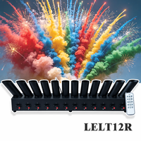 Système de tir de feux d'artifice à fumée colorée à 12 canaux avec télécommande pour mariage, fête, célébration en plein air