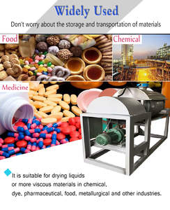 เครื่องอบแห้งแบบหมุน Grt-600*800 ระบบอัตโนมัติ PLC สำหรับของเหลวและผงเข้มข้นสูง พร้อมเครื่องขูดแบบลูกกลิ้ง วัสดุ SUS304 - Product Image 2