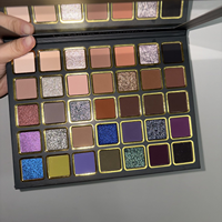 Palette de fards à paupières de luxe de haute qualité, haute pigmentation, longue tenue, 35 couleurs, paillettes, brillance, mat, maquillage des yeux, fards à paupières vegan