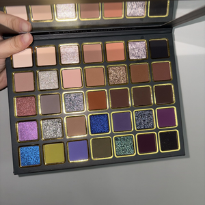 Palette de fards à paupières de luxe de haute qualité, haute pigmentation, longue tenue, 35 couleurs, paillettes, brillance, mat, maquillage des yeux, fards à paupières vegan - Product Image 5