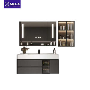 Venta al por mayor nueva <span class=keywords><strong>lavadora</strong></span> moderna baño gabinete vanidad moderno LED espejo pared baño gabinetes <span class=keywords><strong>para</strong></span> hoteles - Product Image 6