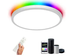 2.4G Remote Control Bluetooth LED Ceiling Flush Panel Light with 2000K-6000K