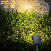 CE ROHS FCC EU Breveté Extérieur 9 LED Blanc Chaud/Froid Solaire Spot IP65 pour Jardin Pelouse Paysage Voie Pôle Spike Pathway