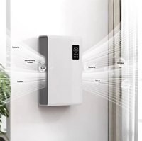 Purificateur d'air mural à double moteur, grande capacité, filtre à air H13, élimination de la poussière, pour chambre à coucher