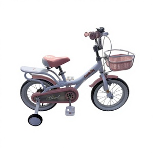 Vélo pour enfants rose à une vitesse, fourche en acier, roues en alliage d'aluminium, avec roues d'apprentissage pour garçons et filles - Product Image 3