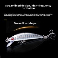 Leurre artificiel dur Daoyu 6cm 4g Micro-organisme Minnow à coulée lente en ABS pour eau douce