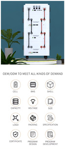 Stacked Lithium <b>Battery</b> 51.2V 300AH 15KWH With BMS for Household Commercial Grid Connection High Safety Great Efficiency - Product Image 1