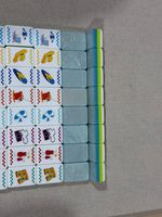 160 jeux complets de Mahjong américain pour 4 joueurs, thème côtier estival, tuiles florales, portables, écologiques, durables, divertissement