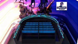 Cine Educativo Interior con Temática de Aventura en VR Sport Bermuda, Realidad Virtual 9D de 360 Grados, Construcción de Acero y Aluminio, 500 kg - Product Image 6