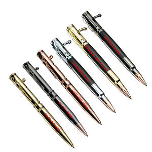 Stylo bille de luxe en métal en forme de balle, à mécanisme à ressort, avec logo personnalisé, en métal, pour cadeaux VIP et articles de papeterie - Product Image 1