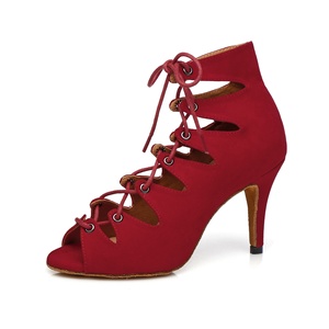 Ne fashionableL361 rosso suedel Latino <span class=keywords><strong>scarpe</strong></span> <span class=keywords><strong>da</strong></span> <span class=keywords><strong>ballo</strong></span> per le ragazze le donne, salsa <span class=keywords><strong>scarpe</strong></span> <span class=keywords><strong>da</strong></span> <span class=keywords><strong>ballo</strong></span> - Product Image 1