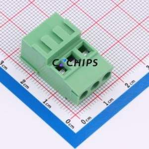 C508128H-3P0G36 Screw Terminal Block Through hole Component (THT),P=5.08mm Connector 1x3P 3P 1 3 - Product Image 1