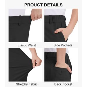 Shorts de golf pour jeunes garçons, taille mi-haute, séchage rapide, extensibles, en Spandex/Polyester, imprimés, style chino, 2T-18Y, uniforme scolaire, vêtements de sport - Product Image 4