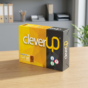 Papel para Impresora Clever A4 80, Blancura 92%, Tamaño 210x297 mm, 80 g/m², 5 Resmas, 500 Hojas por Resma, 5 Resmas por Caja - Product Image 4