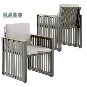 Corde Restaurant Moderne Bricolage Patio Personnaliser Canne Chaises Bois Tissé Conception <span class=keywords><strong>Jardin</strong></span> Armure En Aluminium <span class=keywords><strong>Chaise</strong></span> D'extérieur - Product Image 6
