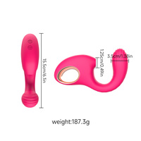 Vibrateur en forme de C, 10 modes de vibration, 10 modes de succion, point G, silicone, rechargeable par USB, OEM ODM, logo personnalisé