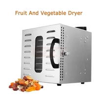 Machine de séchage des aliments industriel à 8/10/12/14/16/20 plateaux, déshydrateur sous vide Intelligent de fruits, légumes, raisin en acier inoxydable