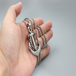Collar con Colgante de Ancla de Acero Inoxidable, Joyería de Moda Unisex, Regalo - Product Image 2