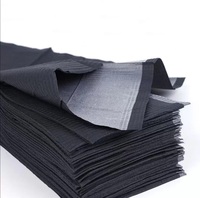 Logo personnalisé NOUVEAU PRODUIT Bavettes dentaires imperméables Médicales Noires Jetables Bavettes dentaires à trois plis 13*18 pouces
