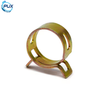 Collier de serrage à tension constante en acier 65Mn noir et jaune pour conduite de carburant, tuyau d'aspiration et tuyau d'air basse pression