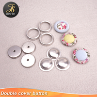 Ensemble d'outils de réglage de bouton couvert de 25.5mm couture cuir artisanat bricolage