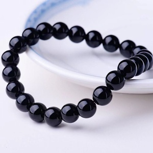Pulsera de Piedras Semipreciosas Naturales para Hombre, Turquesa, Ojo de Tigre, Obsidiana, Cristal Negro Volcánico, Joyería de Moda - Product Image 4