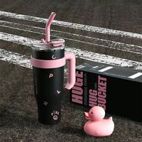 Tasses à thé turques belle bouteille d'eau bouteille d'eau à air belles tasses 40 oz gobelet 40 oz gobelet avec paille et poignée