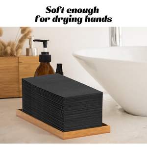 सुरुचिपूर्ण पूर्व मुड़ा चाकू फोर्क पाउच कस्टम पेपर नैपकिन ऊतक शादी कॉकटेल नैपकिन धूल मुक्त नैपकिन - Product Image 5