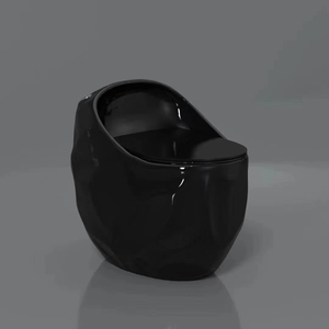 Inodoro de Cerámica de Una Pieza con Diseño Único en Forma de Huevo, Nuevo Sanitario de Baño 2023, Sifón Redondo en Forma de S - Product Image 3