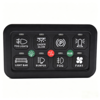 Pour voitures, camions, bateaux, SUV, certifié ISO16949 CE, panneau de commande tactile 10A/20A universel, 10 gangues, contrôle par application, nouveau panneau de commande