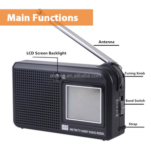 Radio Portátil Anti-Interferencias FM AM de 2 Bandas con Pantalla LCD, Estéreo Digital Positivo, Radio Multibanda - Product Image 2