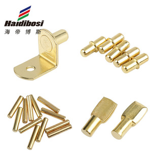 Soportes de estantería Haidibosi, pasadores de hierro dorado para estantes, herrajes duraderos para muebles - Product Image 1