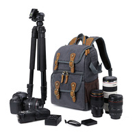 Sac à dos photo en toile imperméable, léger, écologique et durable, personnalisable OEM, vente en gros, pour produits d'importation très demandés