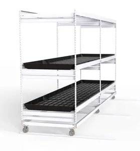 USA Agriculture Hydroponic Cultivation Mobile Vertical Growing rack