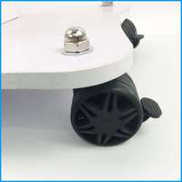 Chariot de rangement métallique au design moderne avec étagère et roulettes pour équipement de salon, idéal pour cliniques de thérapie et hôpitaux