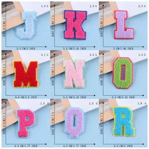 Hot <b>Sale</b> Iron on Colored Letter Alphabet Towel Chenille Patches for Hoodies - Product Image 4