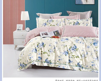 Ensembles de Couvre-Lits d'Été en Coton Imprimé 7 Pièces - Collection Personnalisée de Couette et Taies d'Oreiller