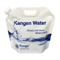 Vente en gros 5L Sac à eau en plastique blanc sans BPA Sac à eau Kangen